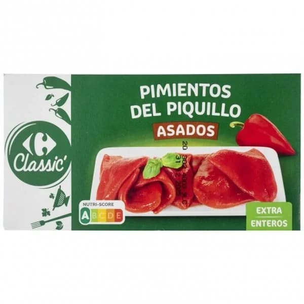 Pimientos del Piquillo enteros extra Carrefour 150 g. - 0.15 kg - Imagen del producto en Findit
