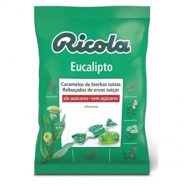 Caramelos sabor eucalipto sin azúcar Ricola 70 g. - 0.07 kg - Imagen del producto en Findit
