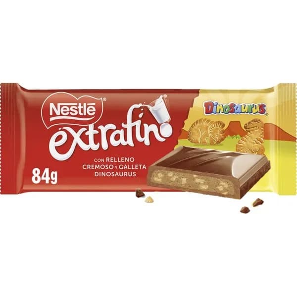 Chocolate con Galleta Dinosaurus Tableta 120G - 0.08 kg - Imagen del producto en Findit