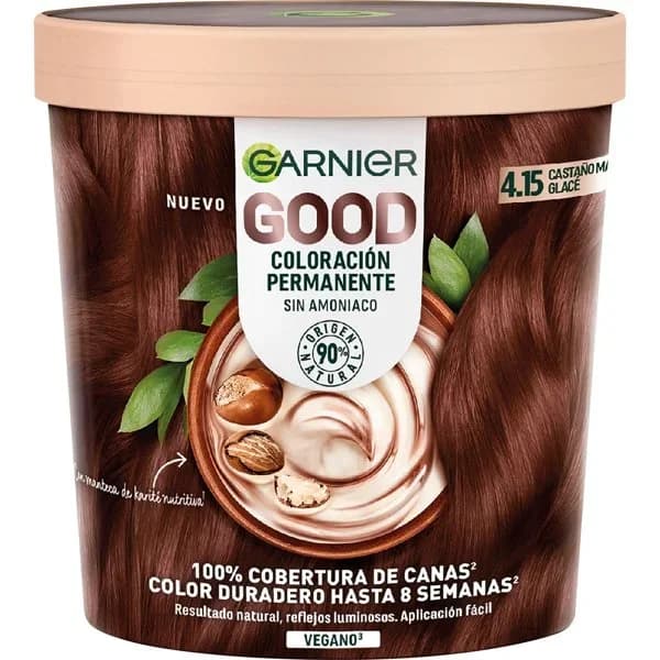 Tinte 4.15 Marrón Glacé Castaño sin Amoniaco - 1 ud - Imagen del producto en Findit