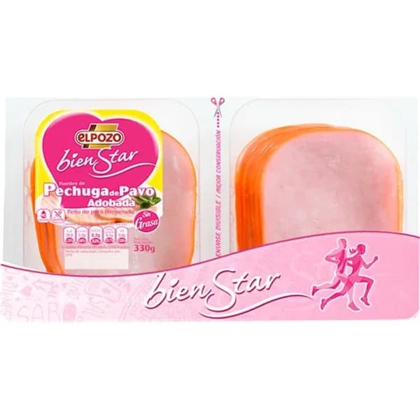 Fiambre Pavo Adobado Bienstar - 0.33 kg - Imagen del producto en Findit