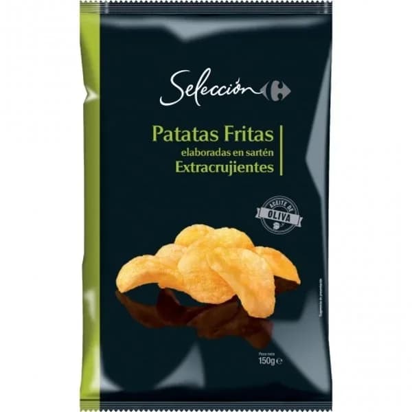 Patatas fritas extracrujientes con aceite de oliva Selección Carrefour 150 g. - 0.15 kg - Imagen del producto en Findit