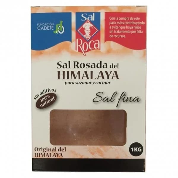 Sal fina rosada del Himalaya Roca 1 kg. - 1 kg - Imagen del producto en Findit