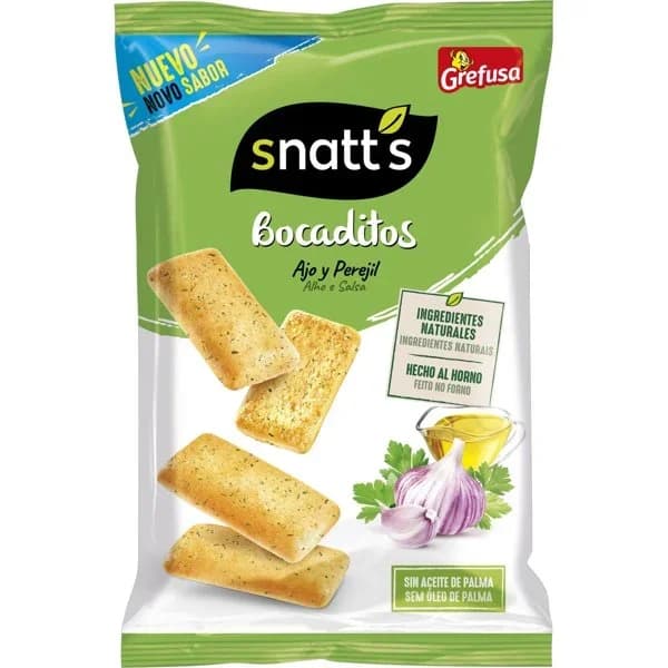 Snatts Bocaditos Ajo y Perejil - 0.11 kg - Imagen del producto en Findit