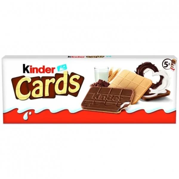 Galletas Kinder cards 5x2 uds - 0.13 kg - Imagen del producto en Findit