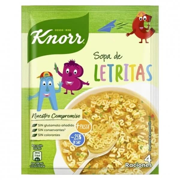 Sopa Deshidratada de Letras 82G - 0.08 kg - Imagen del producto en Findit