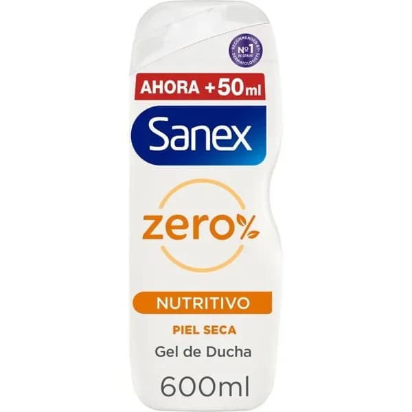 Gel de ducha nutritivo SANEX SIN, bote 600 ml - 0.6 l - Imagen del producto en Findit