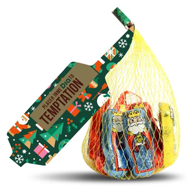 Figuras de chocolate con leche rellenas de galleta Temptation de Dia malla 80 g - 0.08 ud - Imagen del producto en Findit