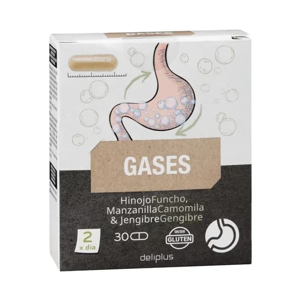 Cápsulas Gases Deliplus - 30 ud - Imagen del producto en Findit