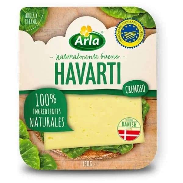 Queso havarti en lonchas 150 g - 0.17 kg - Imagen del producto en Findit