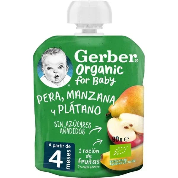 Pouche Pera Manzana Plátano Bio - 0.09 kg - Imagen del producto en Findit