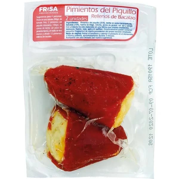 Pimiento Relleno Bacalao 2U Congelado - 1 ud - Imagen del producto en Findit