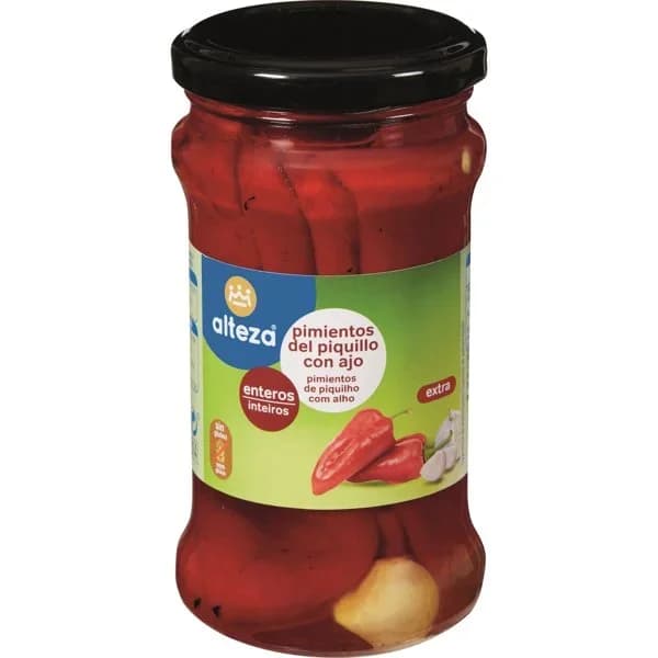 Pimiento Piquillo Entero Con Ajo - 0.28 kg - Imagen del producto en Findit