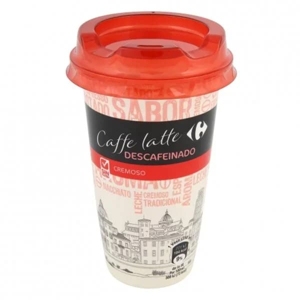 Café latte descafeinado Carrefour Sensation sin gluten 250 ml. - 0.25 l - Imagen del producto en Findit
