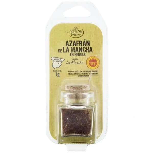 Azafrán de la Mancha en hebras De Nuestra Tierra 1 g. - 1 kg - Imagen del producto en Findit