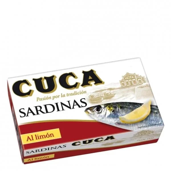 Sardina al limón CUCA, lata 120 g - 0.12 kg - Imagen del producto en Findit