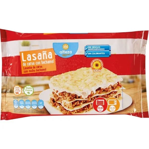 Lasaña Boloñesa Con Bechamel Microondable Congelad - 1 ud - Imagen del producto en Findit
