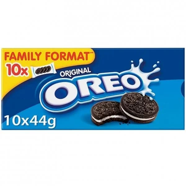 Galleta de chocolate rellena sabor vainilla OREO, caja 440 g - 0.44 kg - Imagen del producto en Findit
