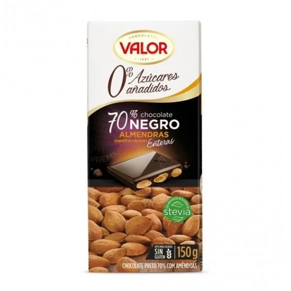 CHOCO VALOR N.70% ALM.S/A 150G - 0.15 kg - Imagen del producto en Findit