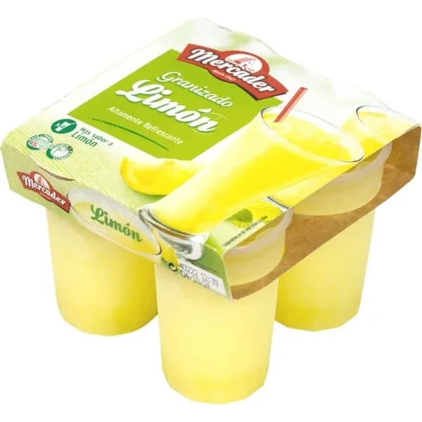 Granizado de limón Mercader vaso 4 x 190 g - 0.76 kg - Imagen del producto en Findit