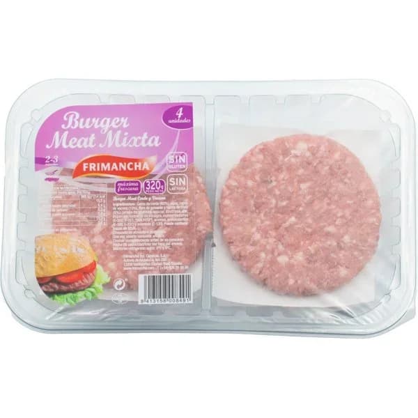 Burger Mixta Cerdo Vacuno - 0.32 kg - Imagen del producto en Findit