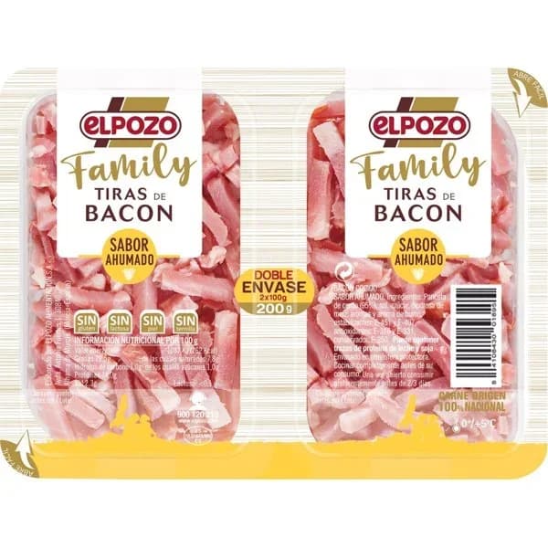 Tiras de Bacon P-2 - 0.2 kg - Imagen del producto en Findit