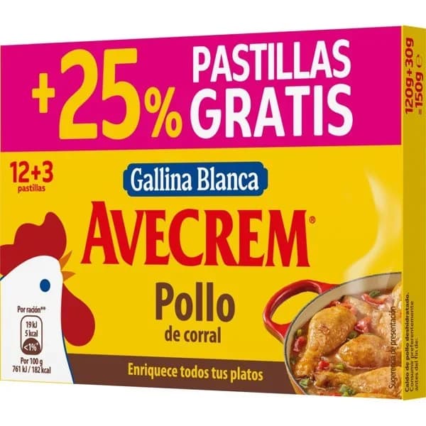 Caldo Pollo 12 Pastillas - 0.12 kg - Imagen del producto en Findit