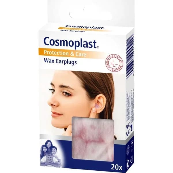 Tapones de cera para los oidos COSMOPLAST, caja 6 uds - 6 ud - Imagen del producto en Findit