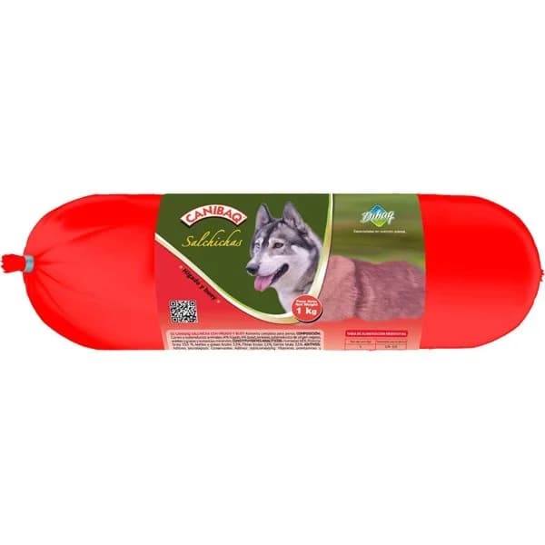 Salchicha de hígado y buey para perro Canibaq 1 Kg. - 1 kg - Imagen del producto en Findit