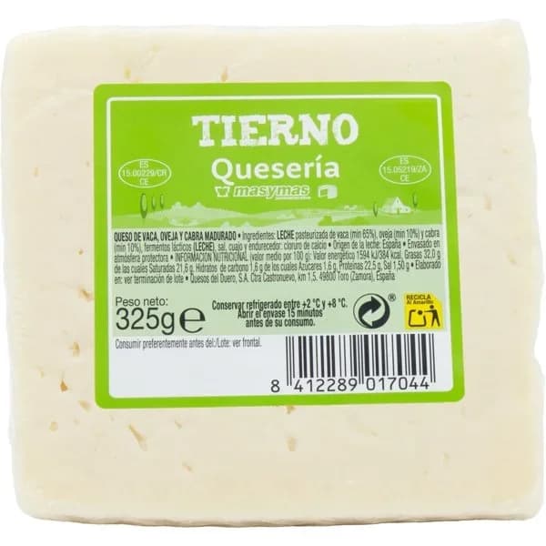 Queso Tierno Cuña - 0.33 kg - Imagen del producto en Findit