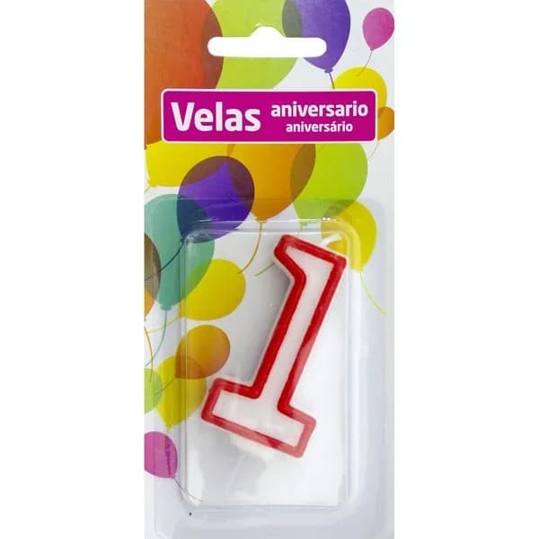 Vela Aniversario Nº 1 - 0.06 kg - Imagen del producto en Findit
