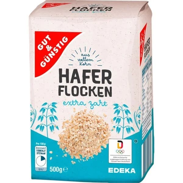 Copos de Avena Integral Extra Suaves - 0.5 kg - Imagen del producto en Findit