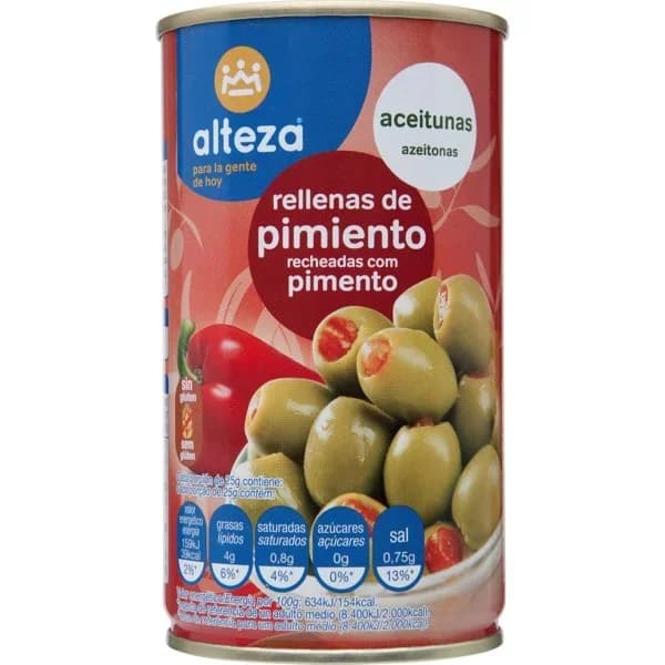 Aceituna Rellena Pimiento - 0.15 kg - Imagen del producto en Findit