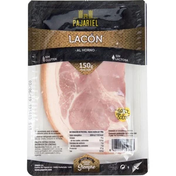Lacón Al Horno Lonchas - 0.15 kg - Imagen del producto en Findit