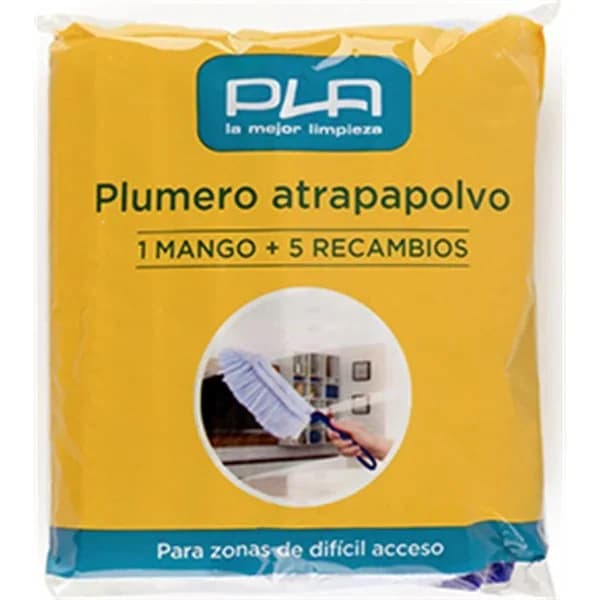 Plumero Atrapapolvo 5U+Mango - 1 ud - Imagen del producto en Findit