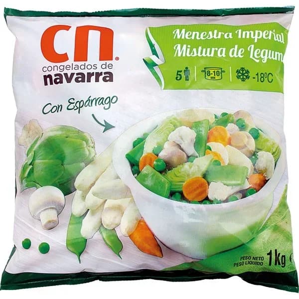 Menestra Con Esparragos Congelada - 1 kg - Imagen del producto en Findit