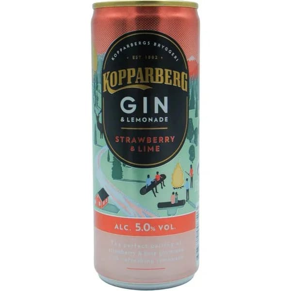 Gin & Lemonade Fresa y Lima - 0.25 l - Imagen del producto en Findit