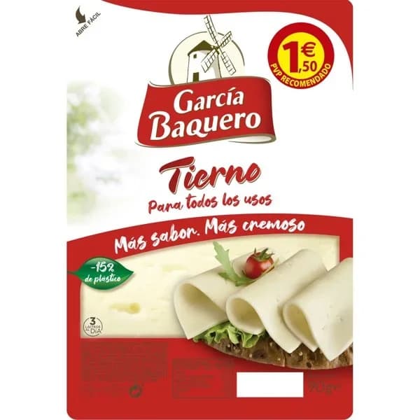 Queso Tierno Lonchas - 0.09 kg - Imagen del producto en Findit