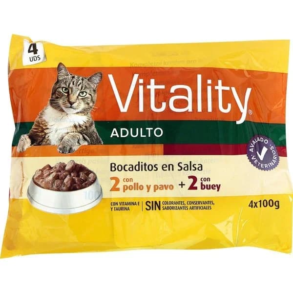 Comida Gatos Salsa Buey/Pollo - 0.4 kg - Imagen del producto en Findit