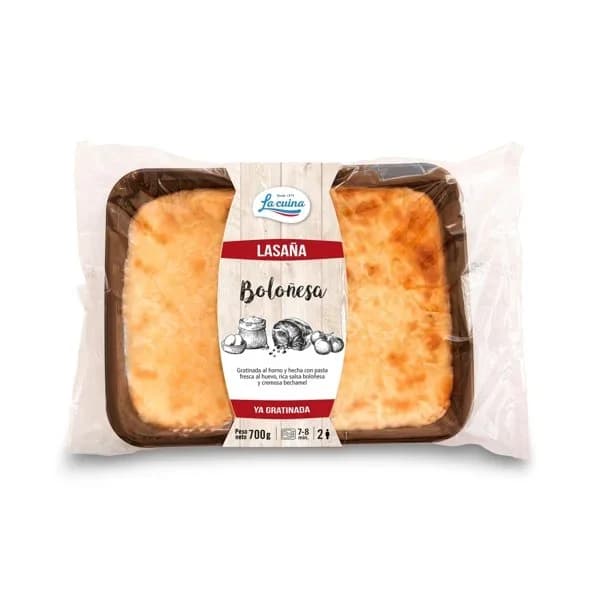 Lasaña Boloñesa Refrigerada 700G - 0.7 kg - Imagen del producto en Findit