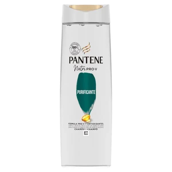 Champú purificante fórmula Pro-V con antioxidantes para cabello limpio y sano Nutri Pro-V Pantene 385 ml. - 1 ud - Imagen del producto en Findit