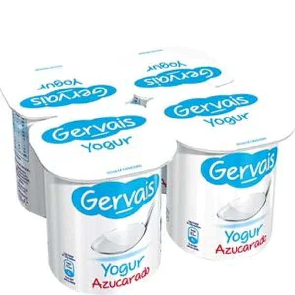 Yogur natural azucarado 4x120 g - 0.48 kg - Imagen del producto en Findit