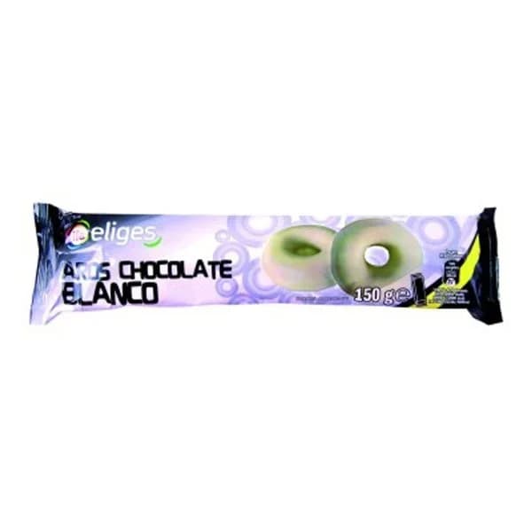 Galletas aros chocolate blanco 128 g - 0.13 kg - Imagen del producto en Findit