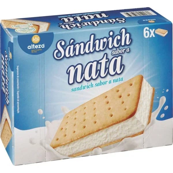 Helado Sandwich Nata - 0.6 l - Imagen del producto en Findit