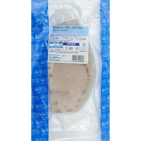 Pez Espada Rodaja Congelado - 0.25 kg - Imagen del producto en Findit