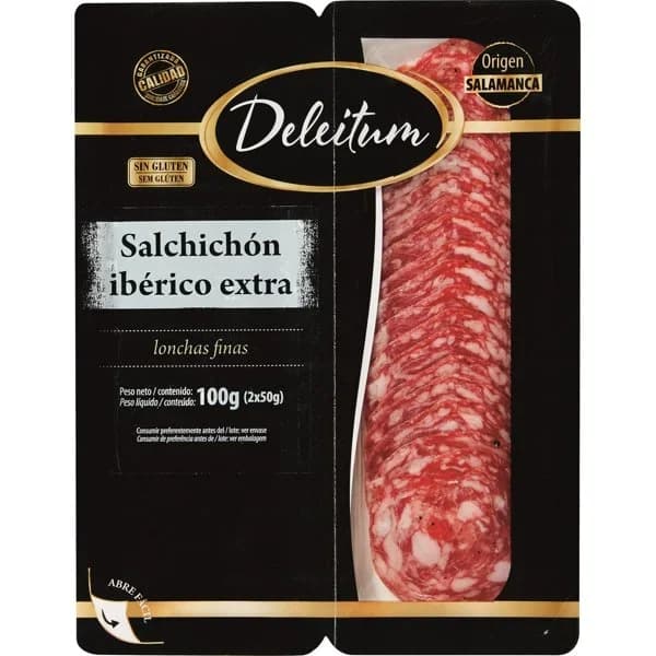 Salchichon Iberico Extra Lonchas P-2 - 0.1 kg - Imagen del producto en Findit