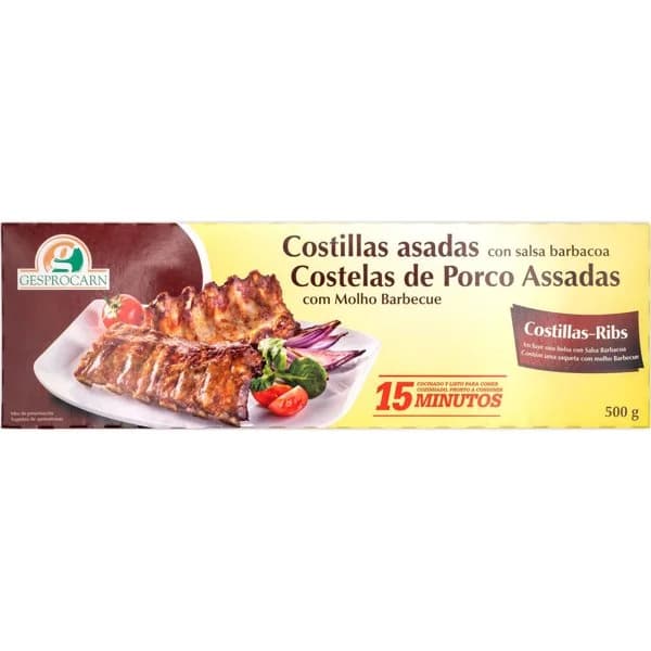 Costilla de Cerdo Asada Barbacoa - 0.5 kg - Imagen del producto en Findit