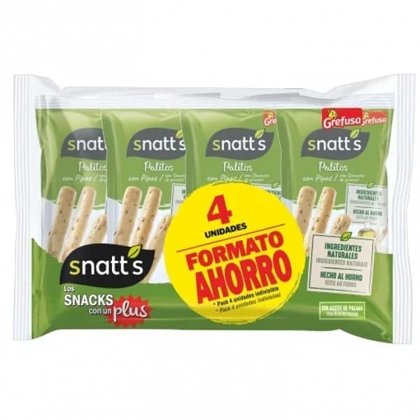 Multipack Snatts Palitos Pipas - 0.16 kg - Imagen del producto en Findit