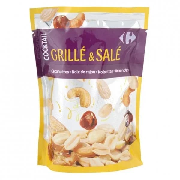 Cocktail de frutos secos tostados y salados Carrefour 110 g. - 0.11 kg - Imagen del producto en Findit
