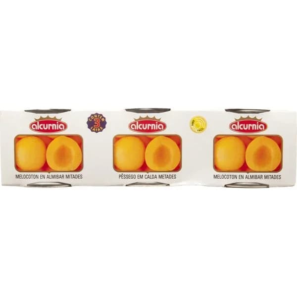 Melocoton Almibar Mitades - 0.35 kg - Imagen del producto en Findit